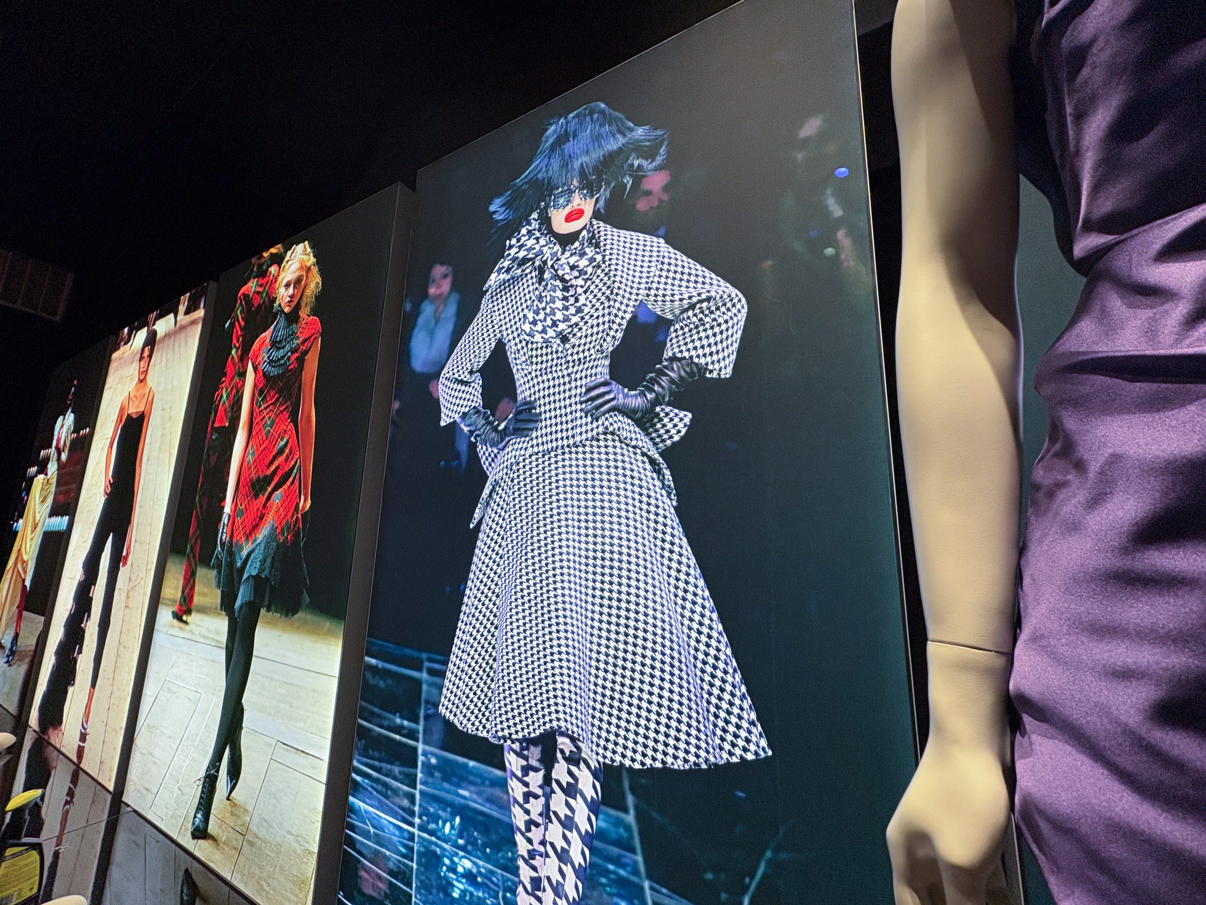 The Horn Of Plenty! Houndstooth Suit and Trash Bag Dress, Autumn / Winter 2009.