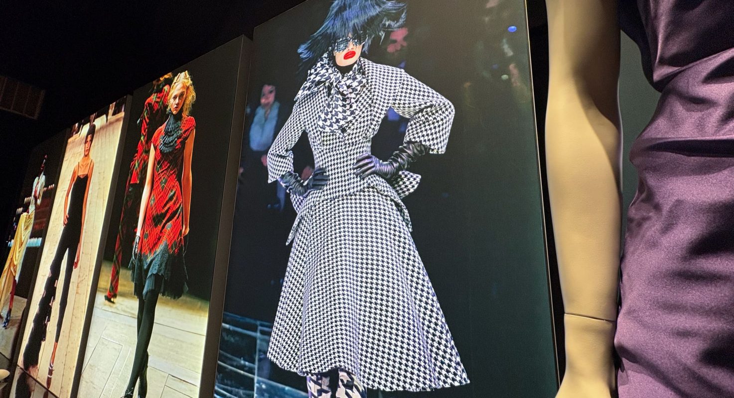 The Horn Of Plenty! Houndstooth Suit and Trash Bag Dress, Autumn / Winter 2009.