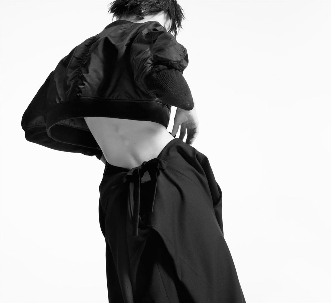 JEAN PAUL GAULTIER JUNIOR CROPPED BOMBER JACKET,1994.
